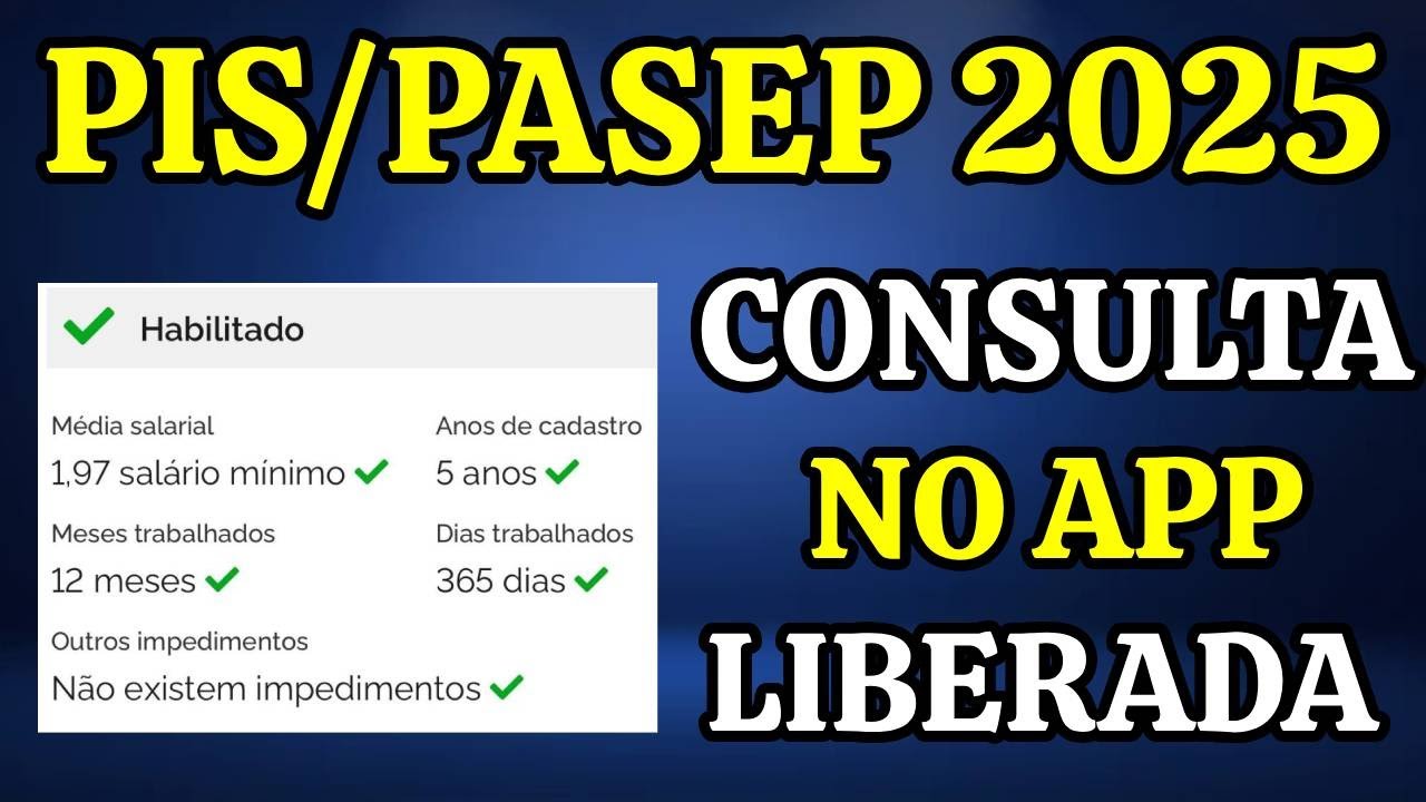 PIS 2025: LIBEROU A CONSULTA NO APP PARA SABER SE TEM DIREITO!
