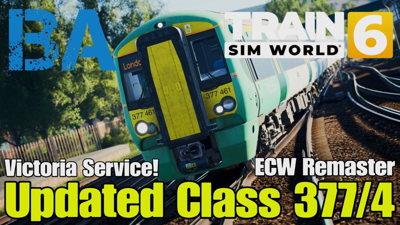 Обновленный локомотив класса 377/4 на маршруте Виктория — East Coastway Remastered — Train Sim Wo...