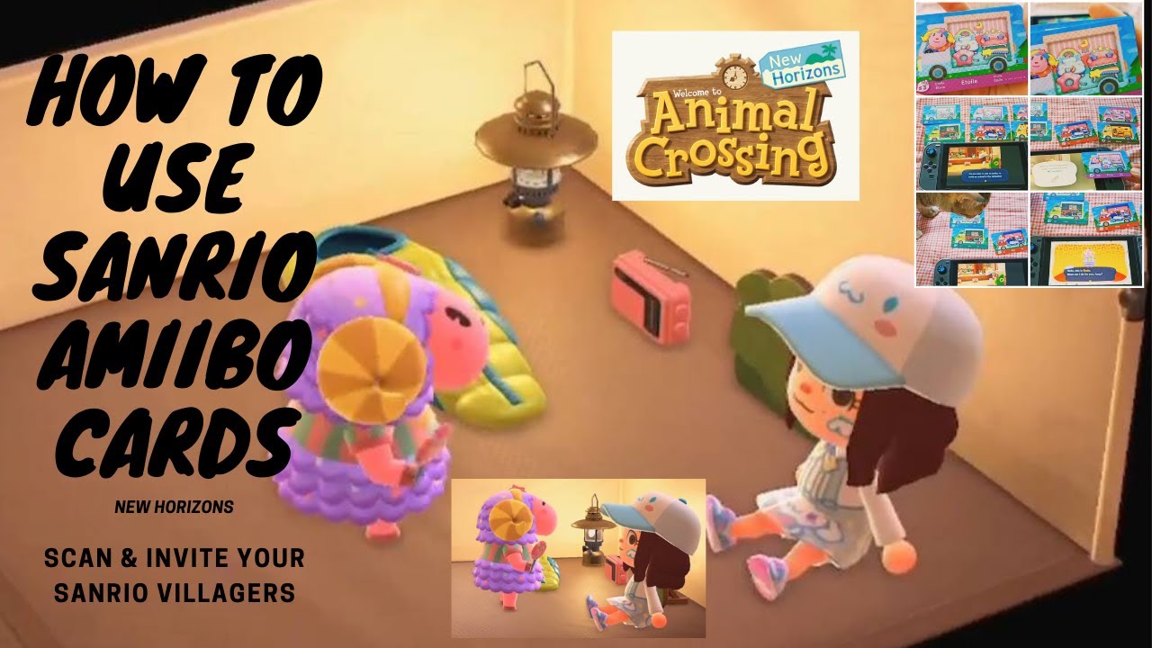 [Eng]ACNH: How To Use Sanrio Amiibo Cards - Scan&Invite Your Villagers Animal Crossing New Horizons