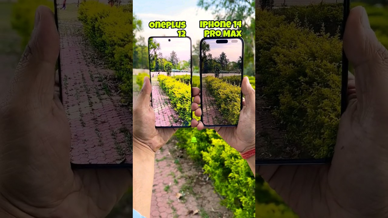 Camera Compare OnePlus 12 vs Iphone 14 Pro Max #shorts #oneplus12 #iphone14promax #oneplus #iphone