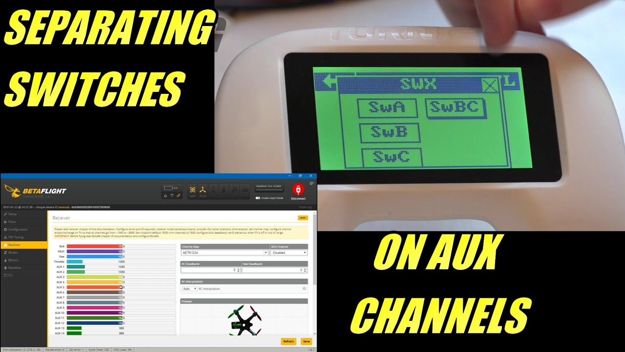 Separating Aux Switches On Turnigy Evolution