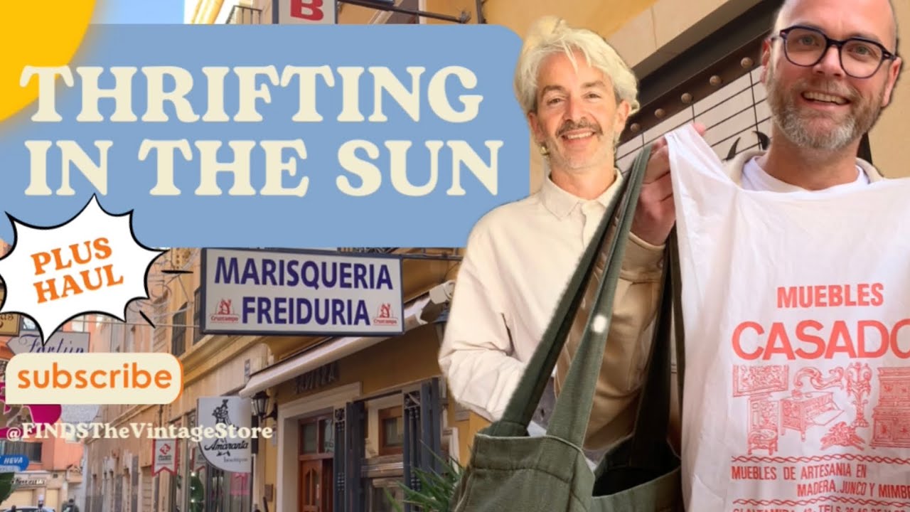NO MORE MONEY! We find so much on #thrifting adventure in Spain #goodwill #vintage
