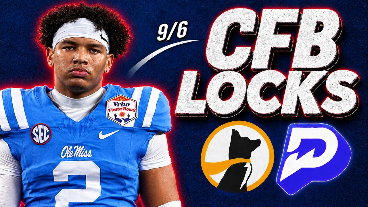 PRIZEPICKS CFB SUNDAY 9/6/26 - FREE PICKS!!!  (CFB SWEEP!!!) - BEST PLAYER PROPS - COLLEGE TODAY