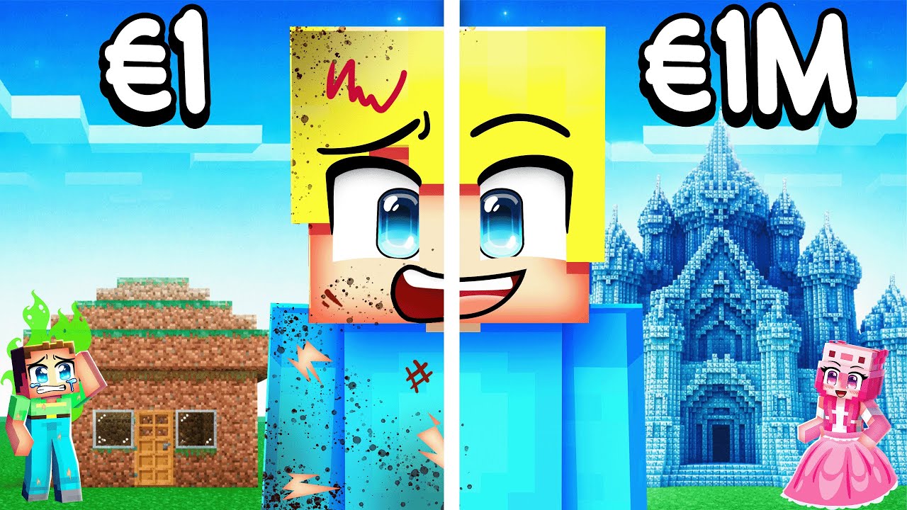 Ich VERBESSERE mein Haus von ERDE zu DIAMANT in Minecraft!