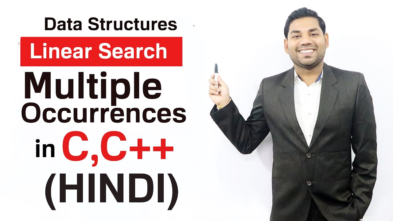 Linear Search with Practice Program in C (HINDI)