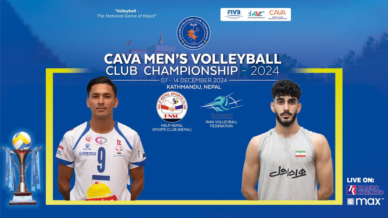 Tip Top Help Nepal (NEP) vs Iran VF : M9 | CAVA Club C'ship | हेल्प नेपाल विरूद्ध इरान