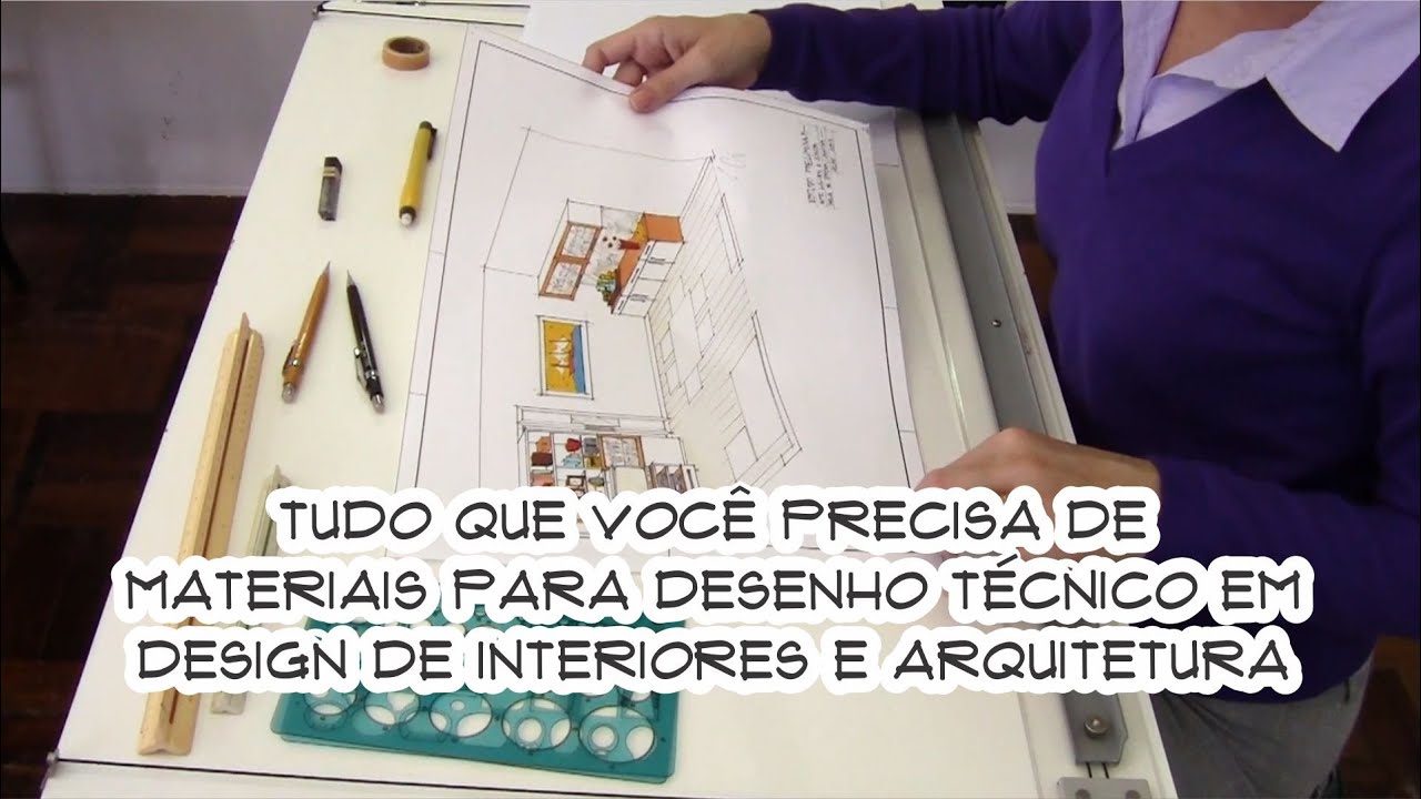 Tudo que você precisa de Materiais para Desenho Técnico em Design de Interiores e Arquitetura!