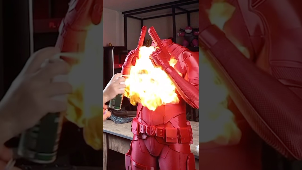 Full Size / Scale #Deadpool & #Wolverine Pistol Sniffing Statue: Entirely 3D Printed #Marvel Gun
