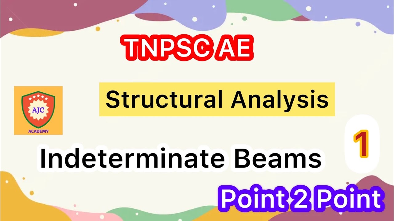 TNPSC AE - 2023/Structural Analysis/Indeterminate Beams/Part - 1
