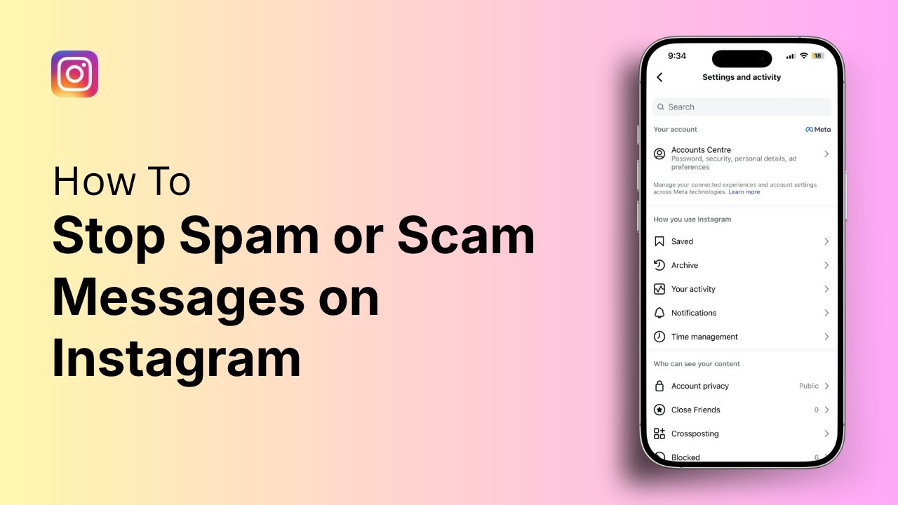 How to Stop Spam or Scam Messages on Instagram