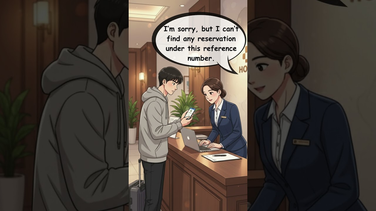 Hotel Check-In Problem &ndash; Booking Not Found | English Conversation Practice