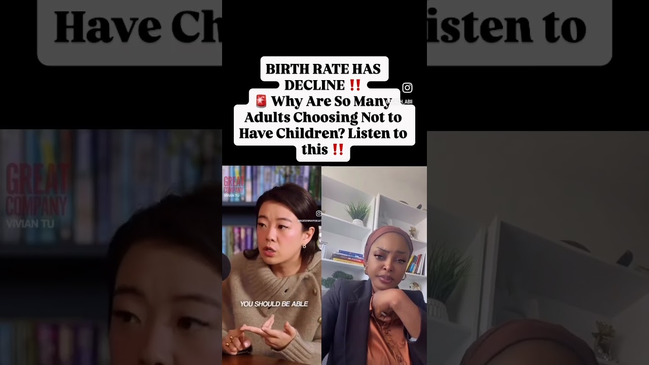 Birth rate has decline due to cost of living watch this #finance