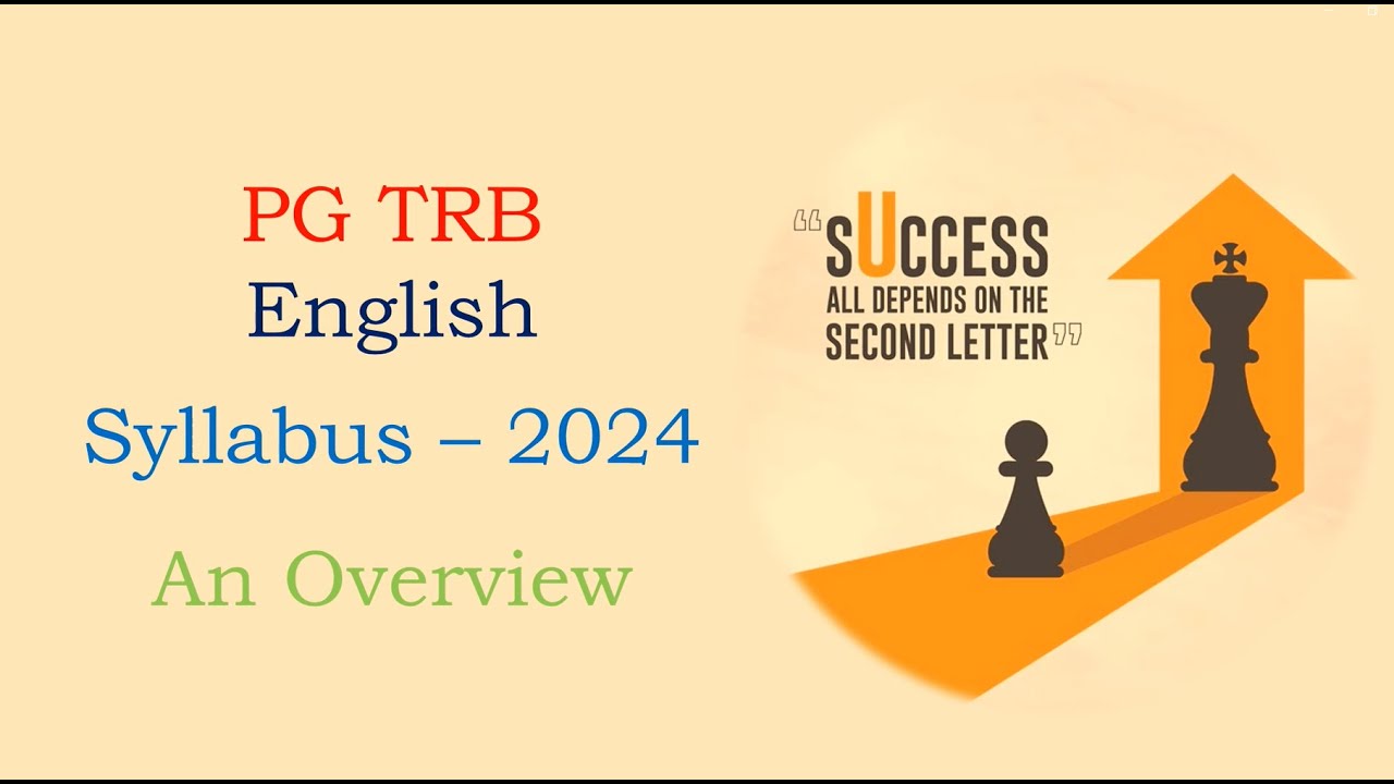 PG TRB English New Syllabus - 2024 Clear Explanation.  #net #set #pgtrb