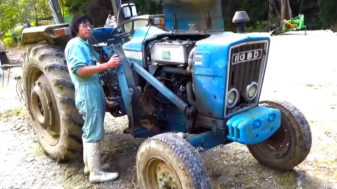 【FORD】 フォード 4600 トラクター 3気筒ディーゼルエンジンの音 酪農士SSKさんちの何気ない風景2020