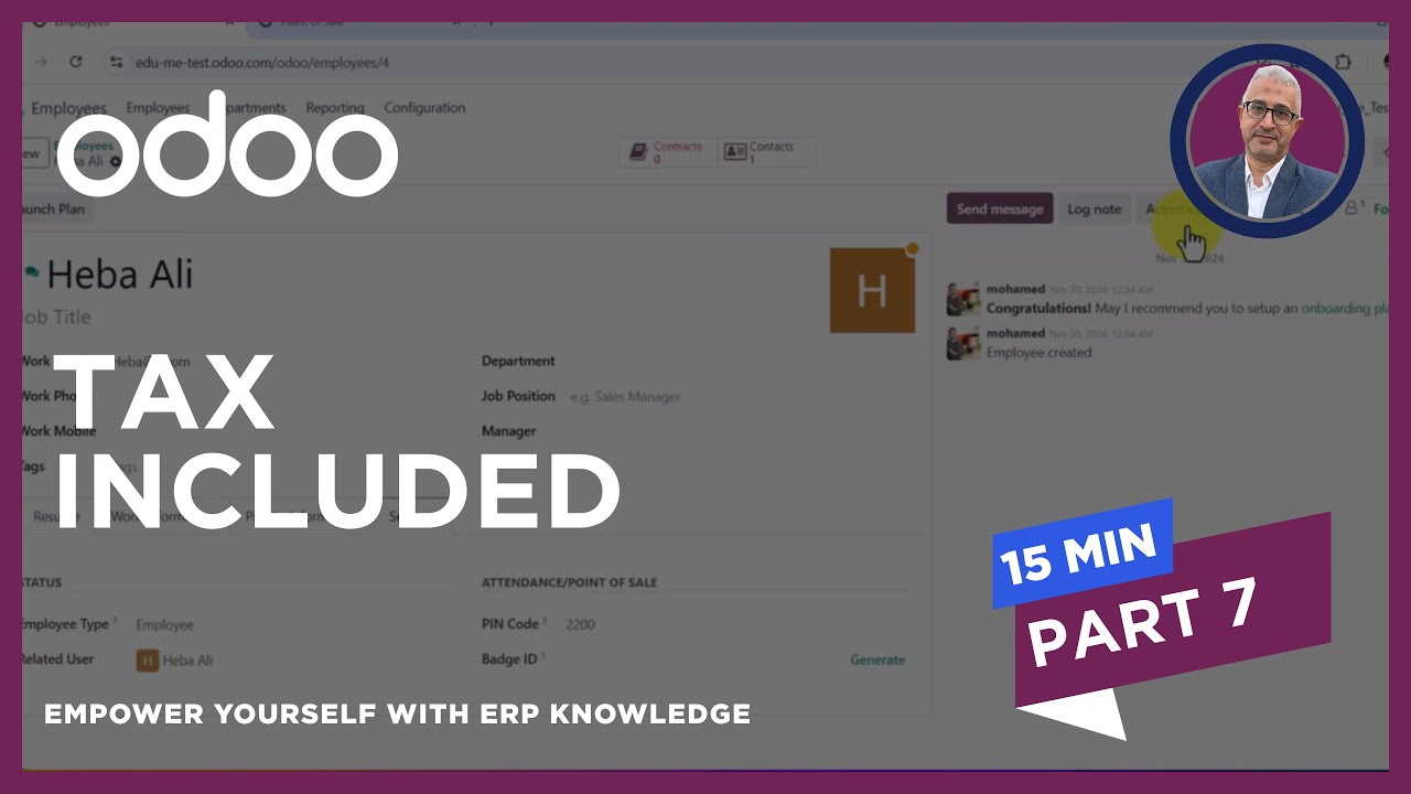 Tax Included and Excluded Price at POS Odoo 18 - المعالجة الكاملة للضرائب فى نقاط البيع فى أودوو 18