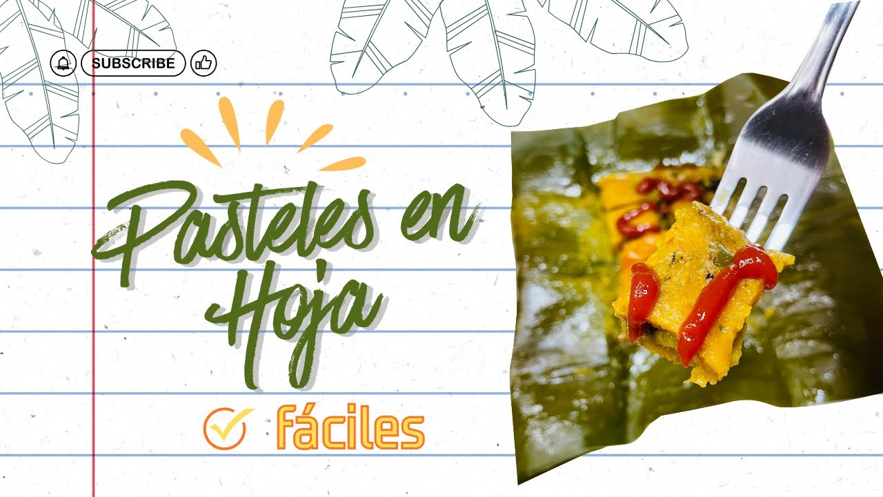 Pasteles en Hoja Dominicanos Fáciles con masa frizada