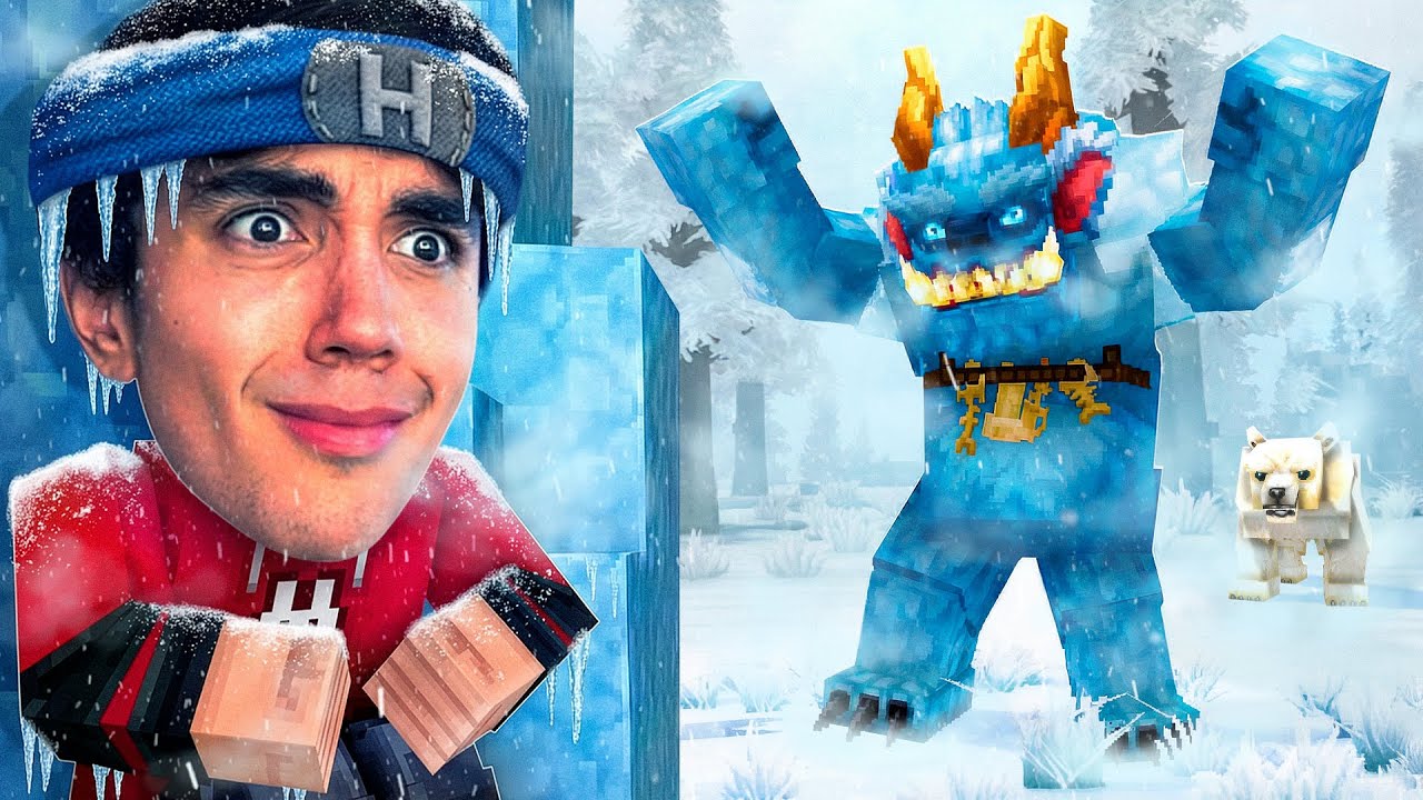SOBREVIVÍ 1 DÍA EN LA ZONA DE NIEVE EN HYTALE !!