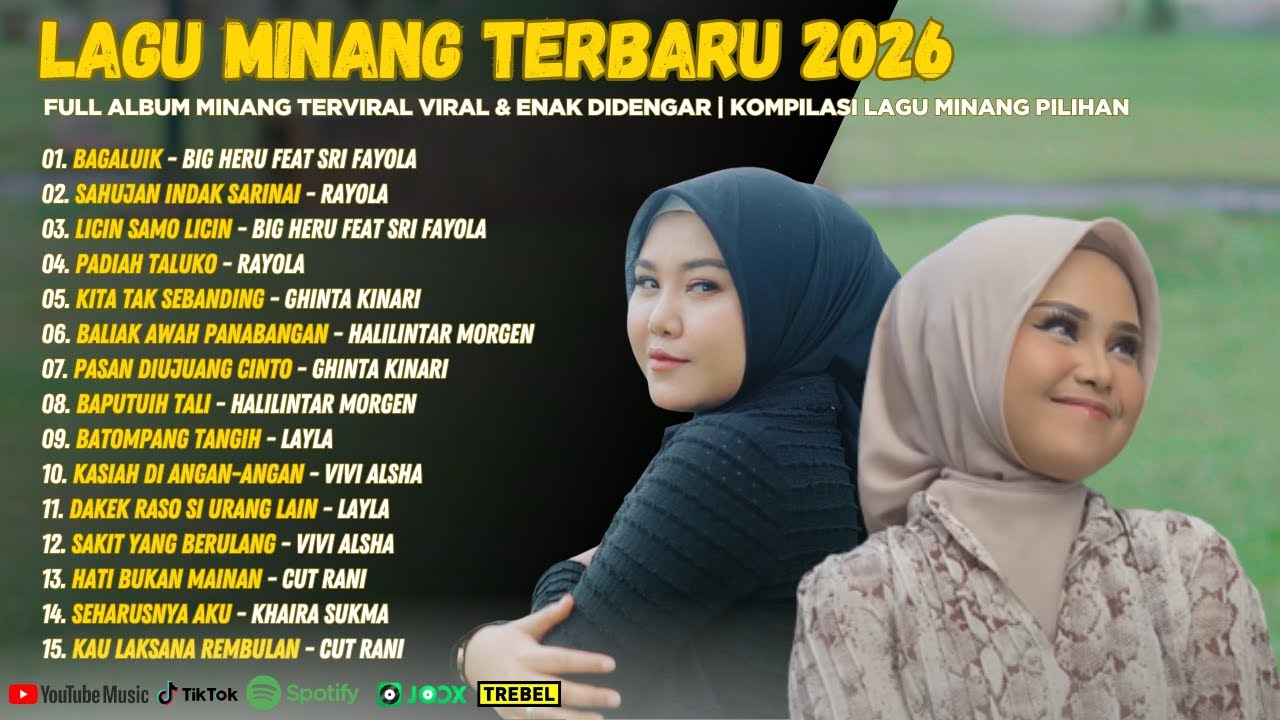 Lagu Minang Terbaru 2026 - Full Album Minang Terviral Viral & Enak Didengar | Kompilasi Lagu Minang