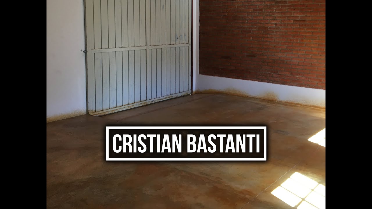 Como oxidar piso de cemento fácil // Rust concrete floor easy and cheap