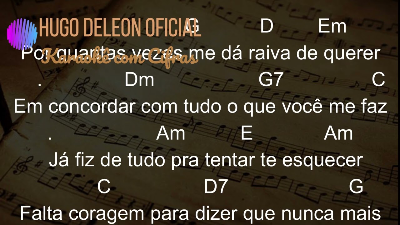 926 DESLIZES FAGNER KARAO0KÊ COM CIFRAS SIMPLIFICADAS