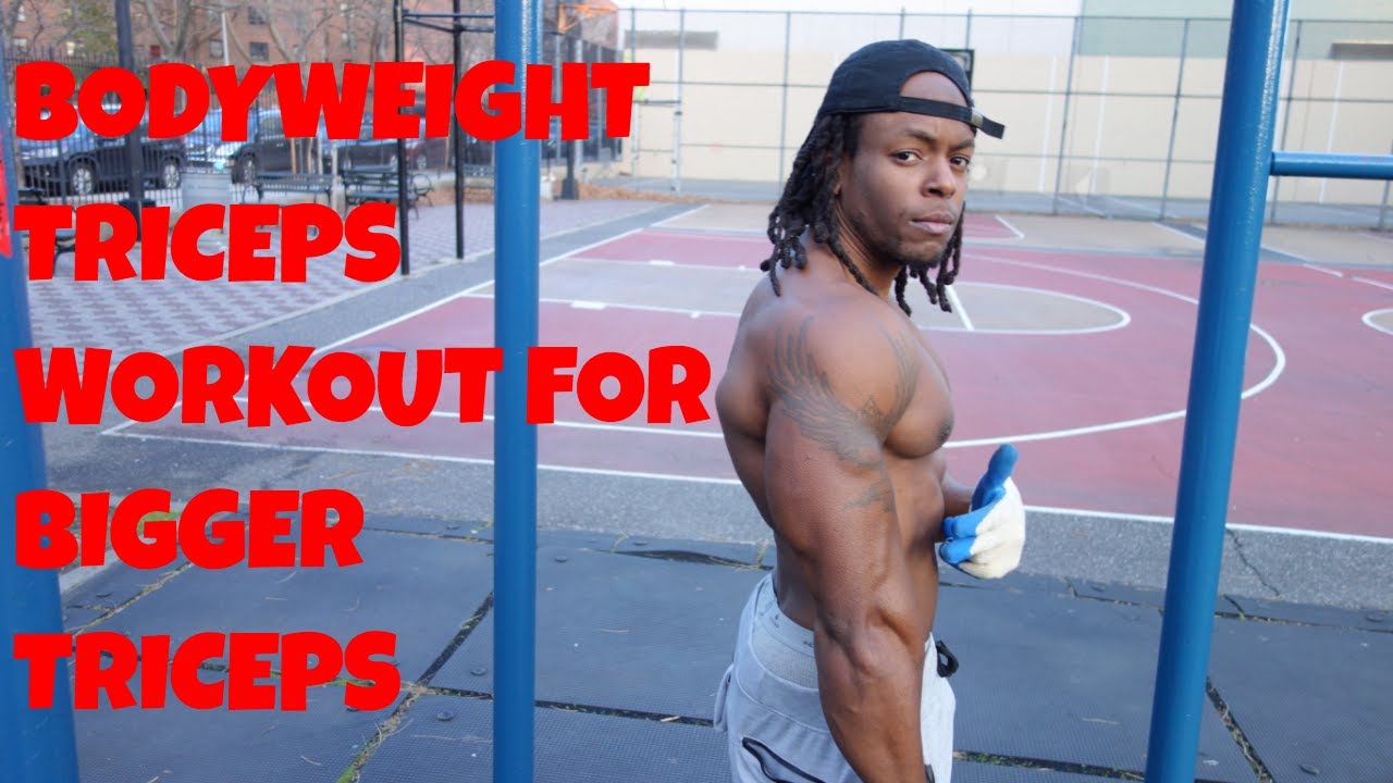 Bodyweight Triceps Workout for BIGGER TRICEPS  - Shredda | Thats Good Money