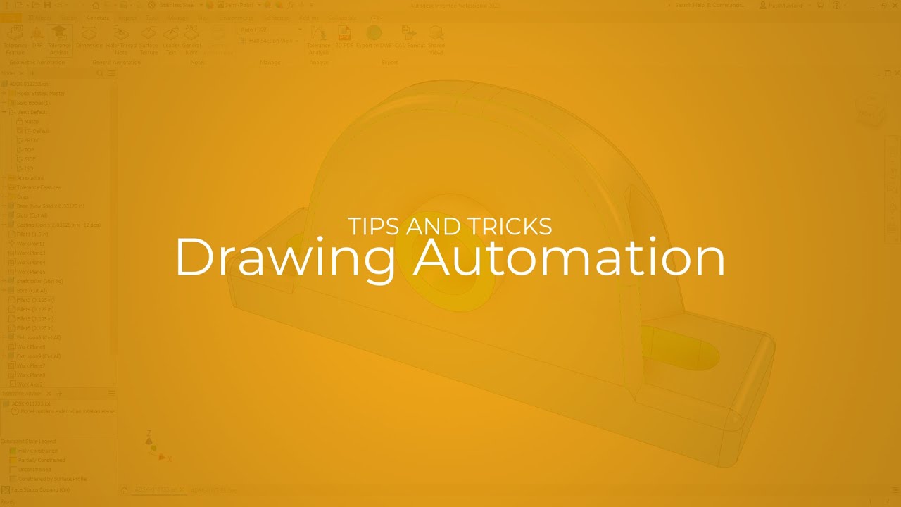 Autodesk Inventor 2022: Drawing Automation