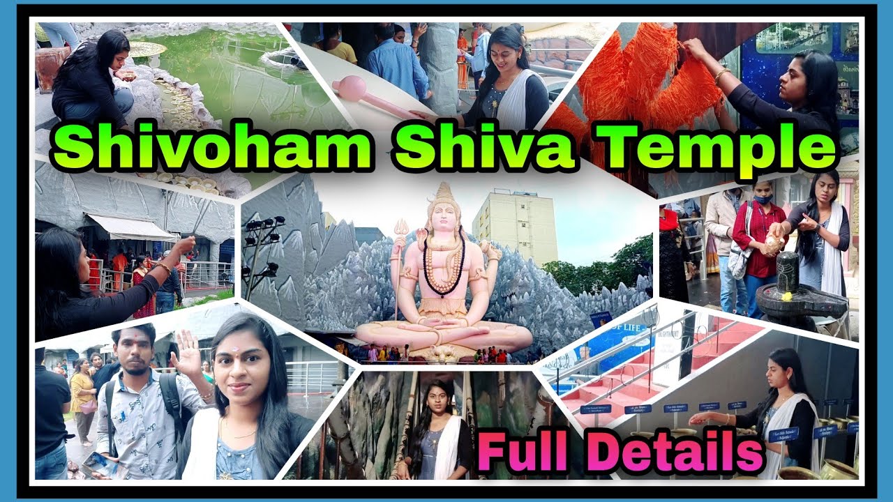 Shivoham shiva temple in banglore l Biggest lord shiva statue in bangalore l  Temple vlog in telugu