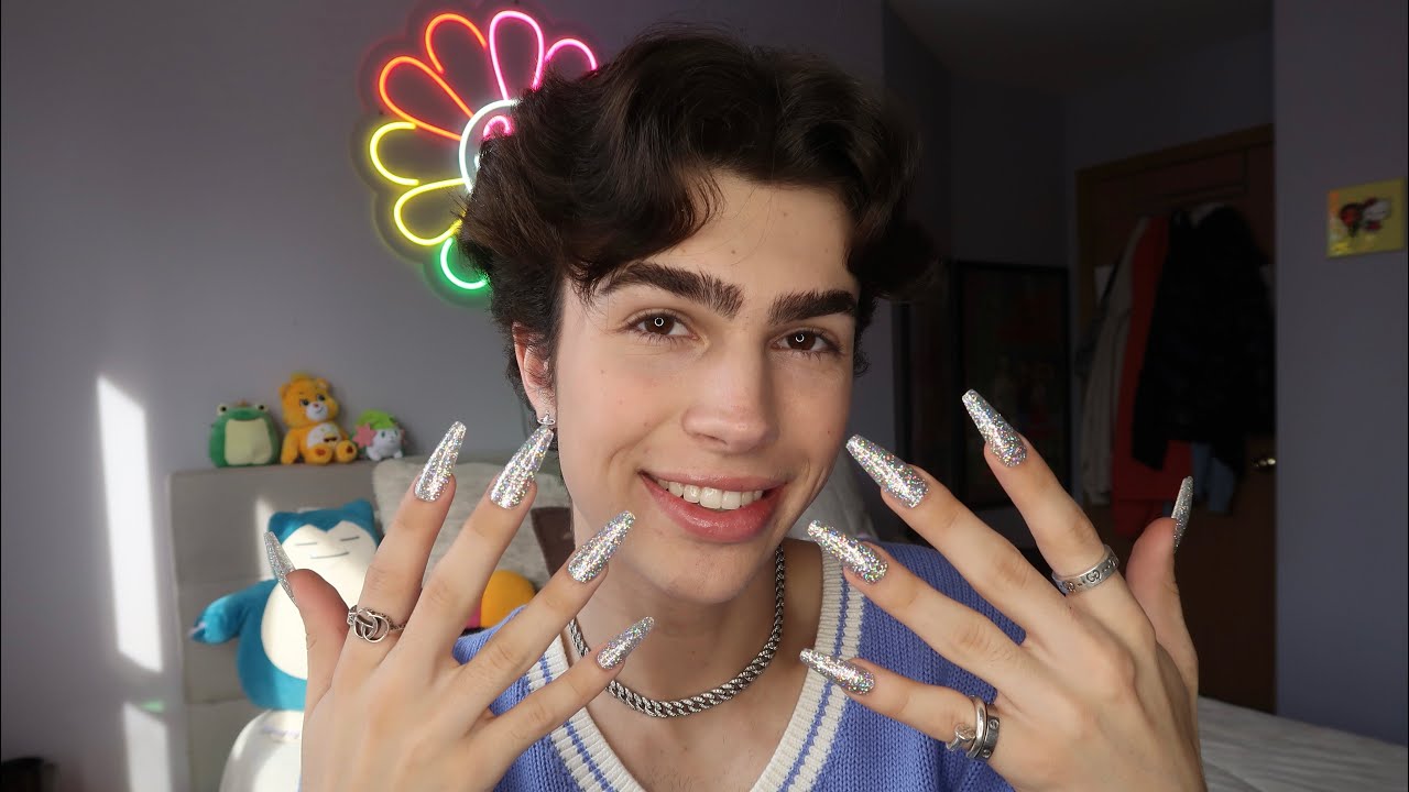 ASMR- Acrylic Nail Tapping! (Whisper Ramble,Triggers) 💎