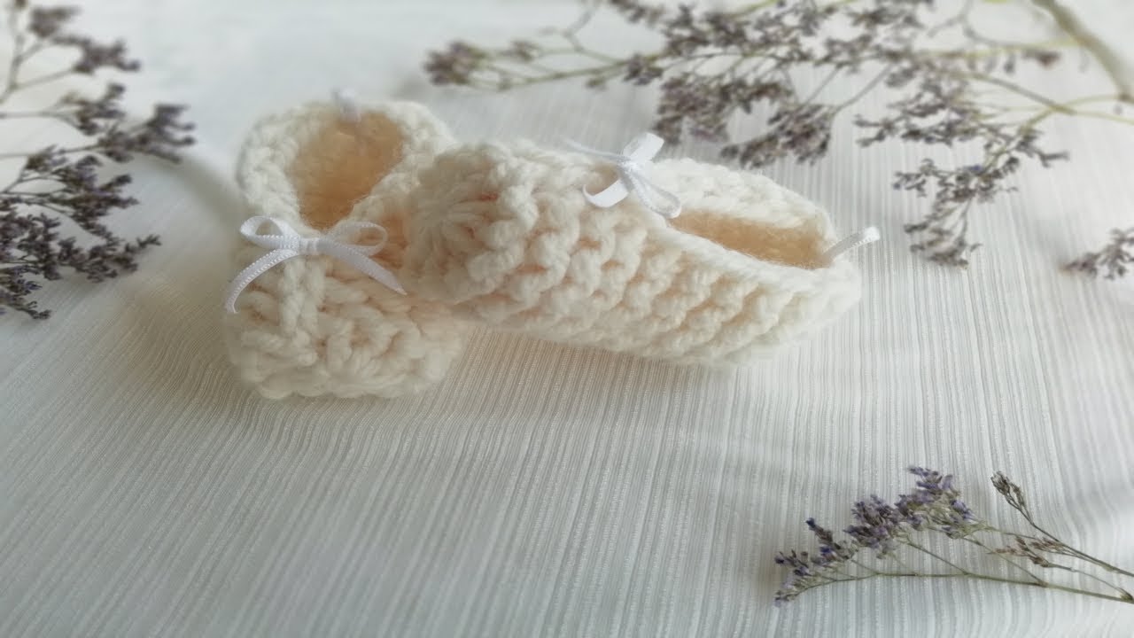 TRICOTER DES CHAUSSONS FACILES POUR BÉBÉ EN TRICOTIN