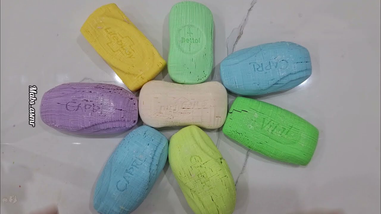 Beautiful soap set,,whole bar crush,, asmr soap