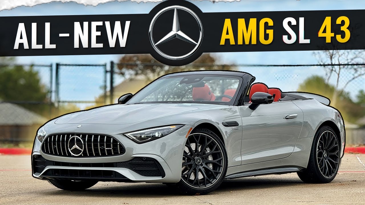 120 тысяч долларов, 4-цилиндровый?! НОВЫЙ Mercedes AMG SL 43 Roadster 2023 года