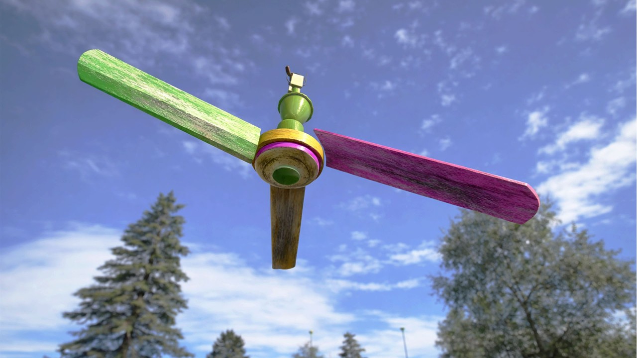 Wobbly Vintage Ceiling Fan, Elegant Color and Model, Limited Edition!