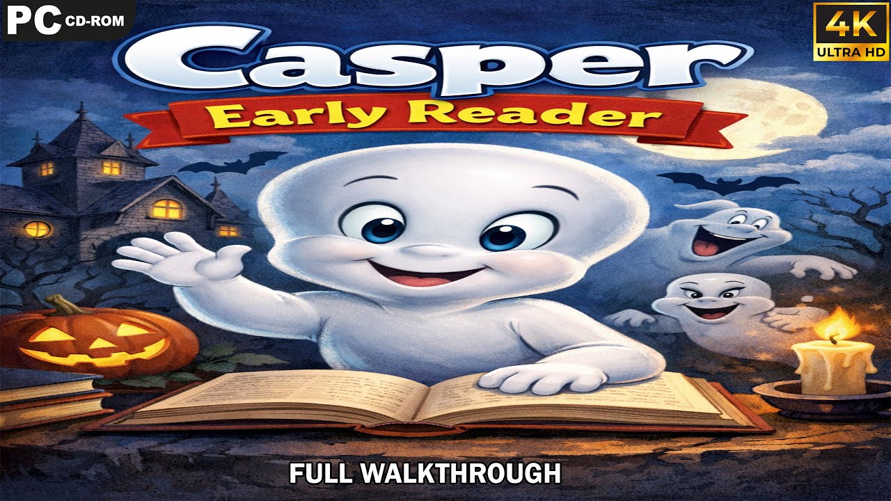 Casper Animated Early Reader [PC] - Full Walkthrough 4K UHD - No Commentary
