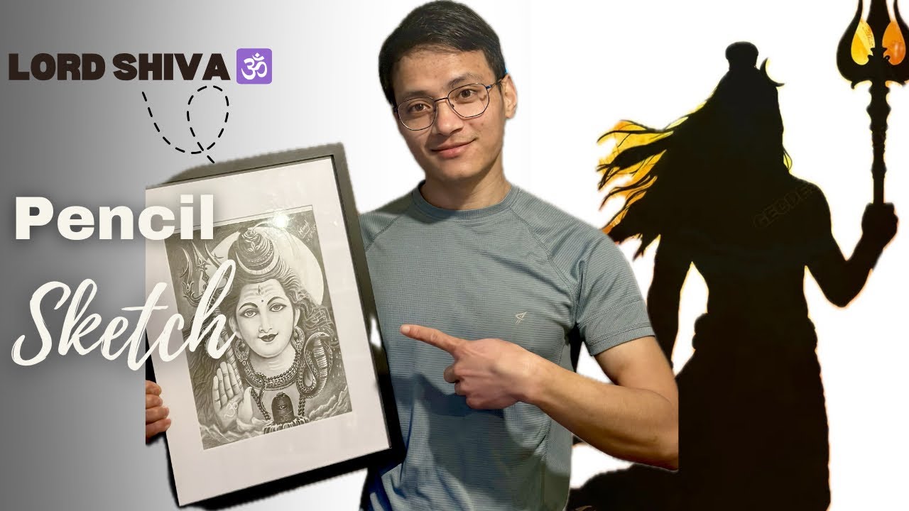 Lord Shiva Pencil Sketch 🕉️🙏🏻