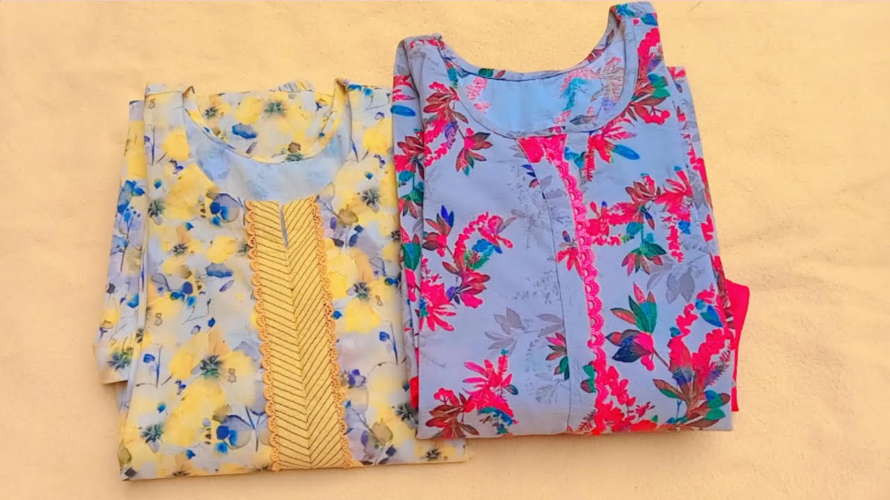 Allover Beautiful dress Designing ideas ||Printed Suit Design With Lace ||Mariam Stitching Ideas