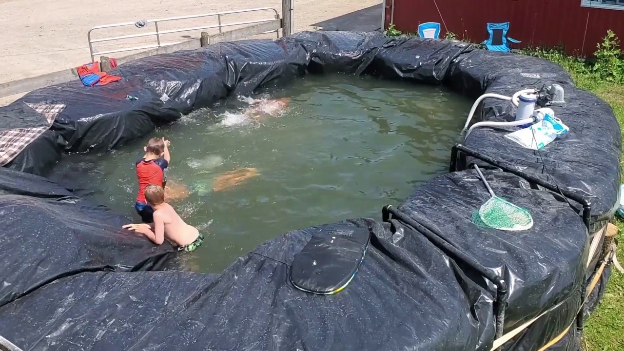 DIY Straw Bale Pool Part 1