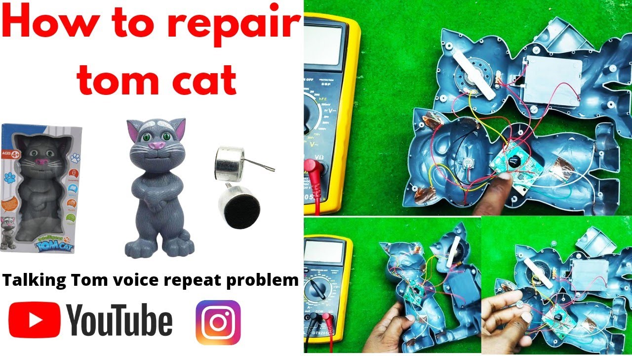 Talking tom repair #toyrepair #tomcat #tomcatrepair