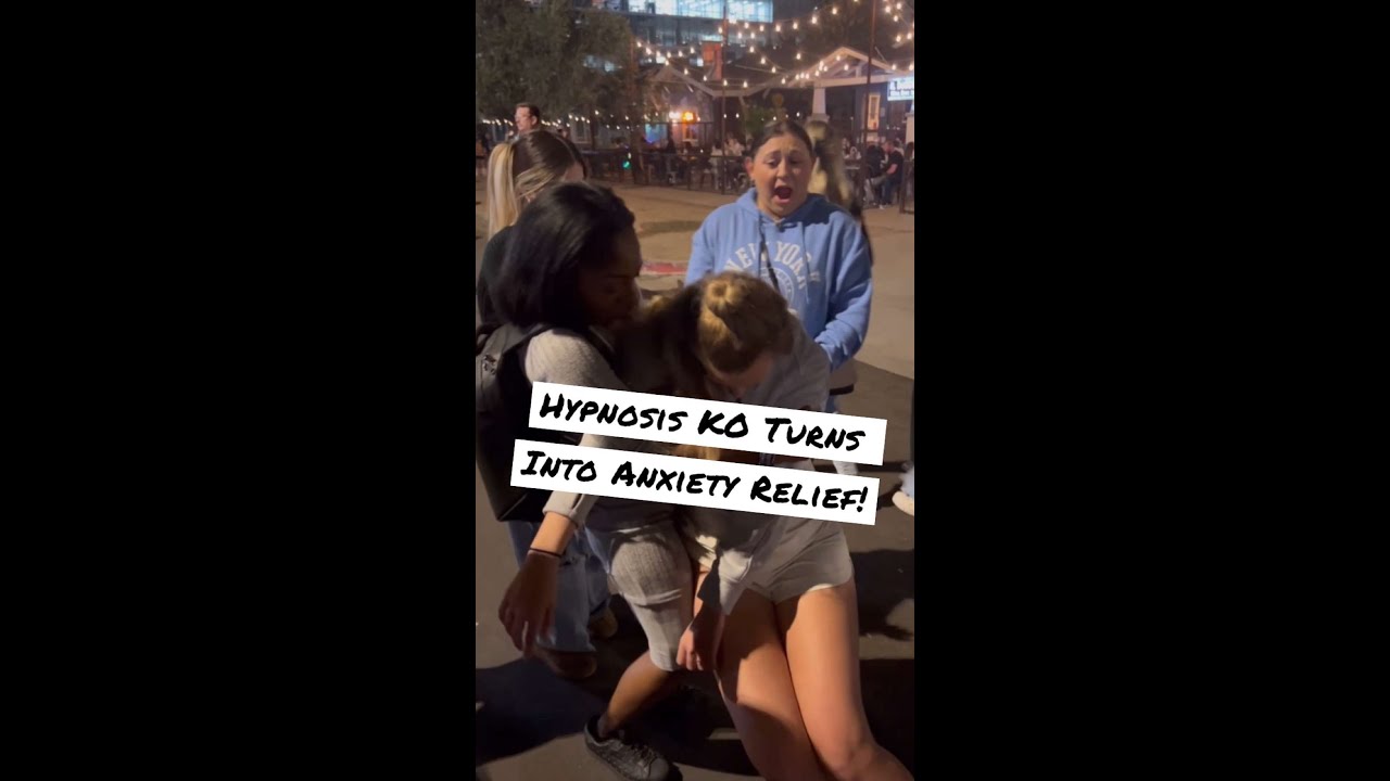 Hypnosis KO Turns Into Anxiety Relief! #HypnoGoddess #StreetHypnosis #Hypnosis #FYP #Trending #KO