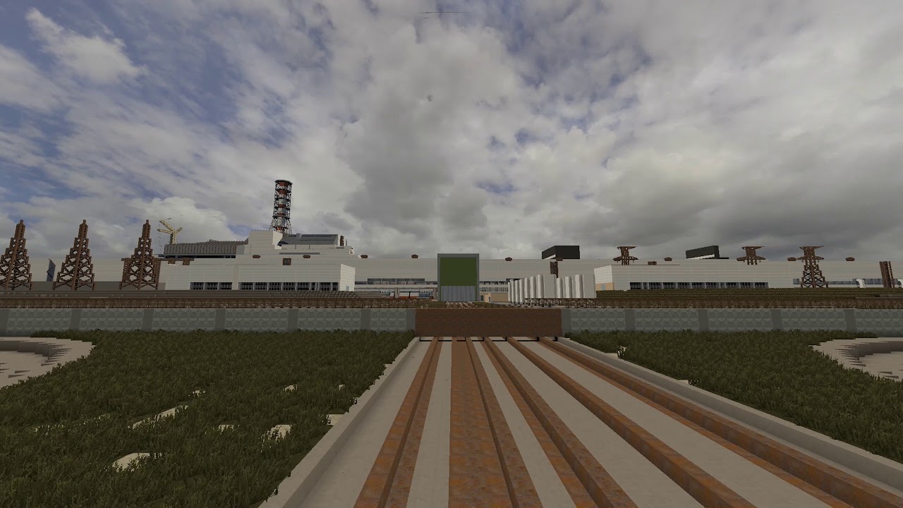 Припять в майнкрафт/ Pripyat in minecraft