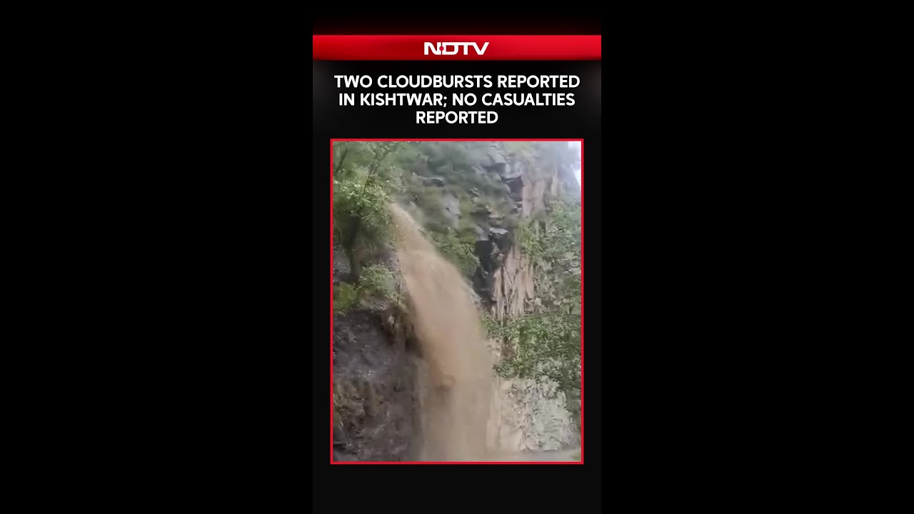 Two Cloudbursts Reported in Kishtwar; No Casualties Reported