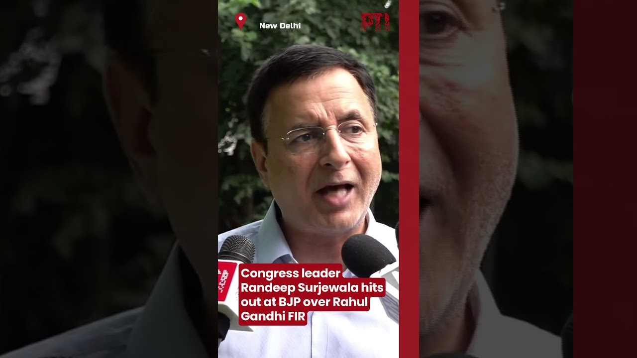 Congress leader Randeep Surjewala hits out at BJP over Rahul Gandhi FIR