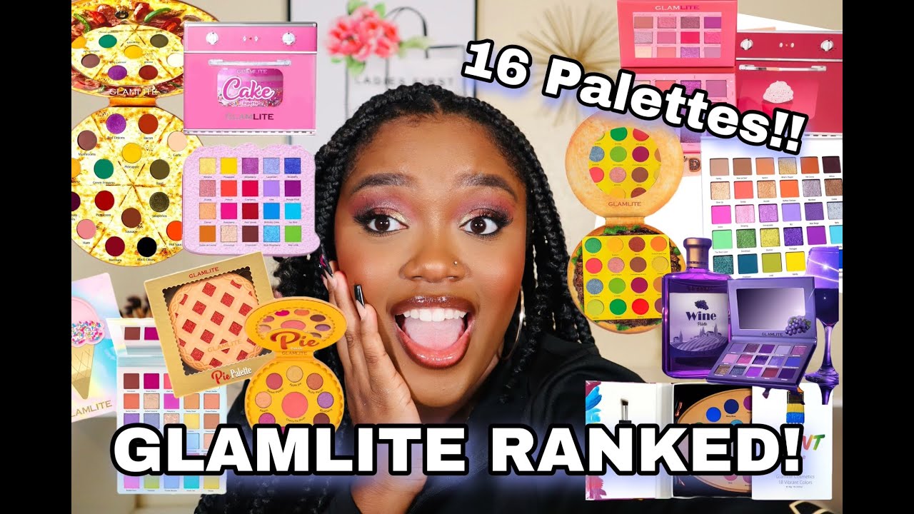 RANKING ALL OF MY GLAMLITE PALETTES!