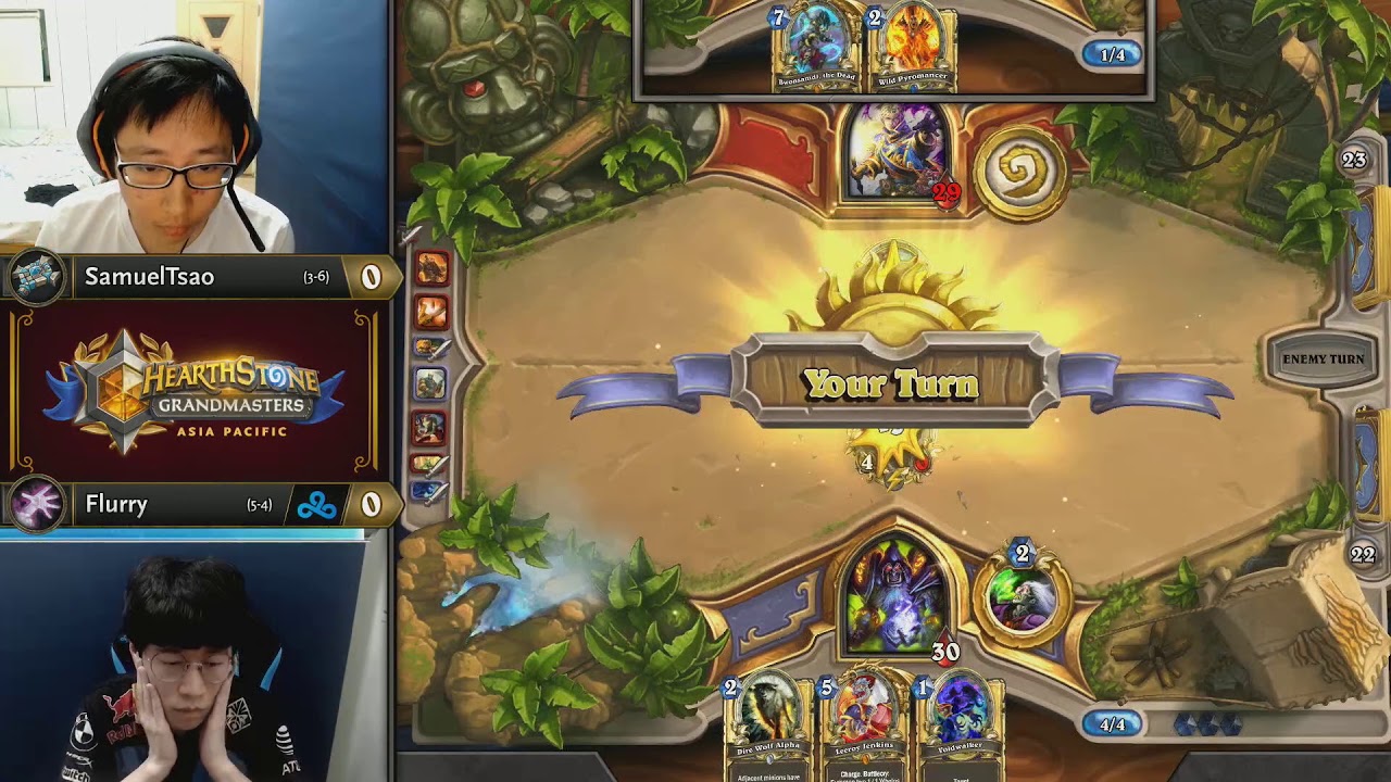 SamuelTsao vs Flurry - Hearthstone Grandmasters Asia-Pacific S2 2019 - Week 5