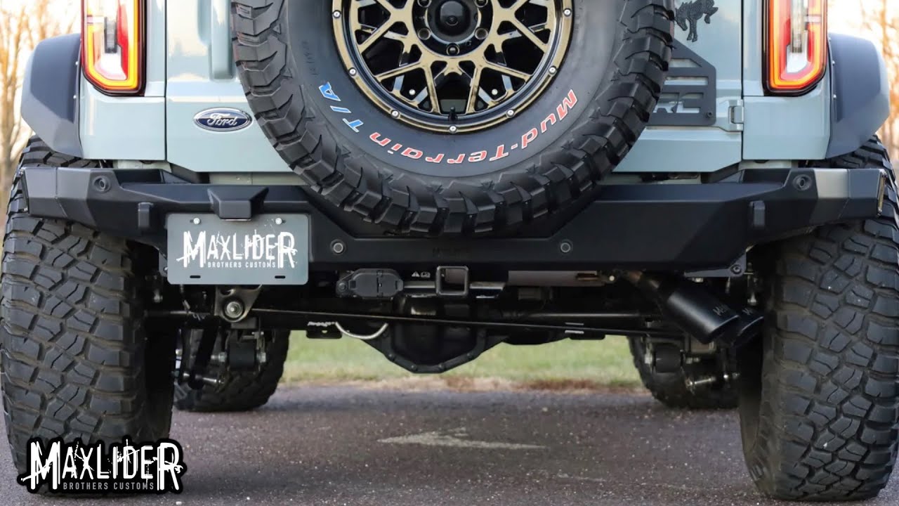 Установка заднего бампера Maxlider Brothers Customs на Ford Bronco и Bronco Raptor 2021 года выпу...