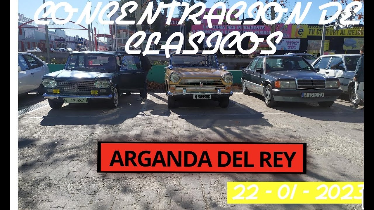 💙🚗🚓🚕💚Concentración de Clasicos en Arganda del Rey (Madrid)22 de enero de 2023