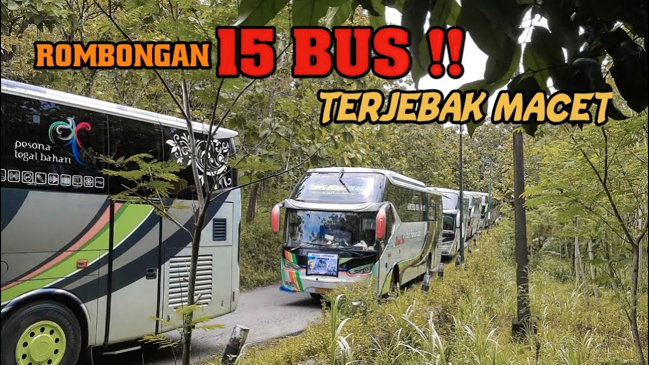 ANTRIAN MENGULAR ❗️❗️ ROMBONGAN 15 BUS TERJEBAK MACET DI JALUR BERBAHAYA,  SKILL DRIVER DI UJI ❗️