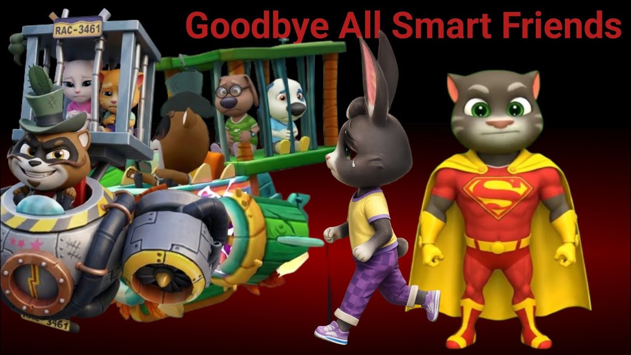 Goodbye All Smart Friends 😭 My Talking Tom Friends 2 x Tom Hero Dash | Among Us 