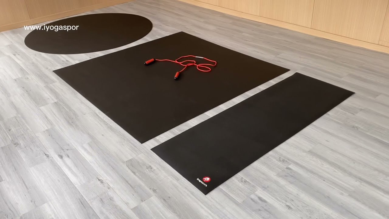 Giant 6ft square fitness mat round yoga mat iyogasports manufacturer