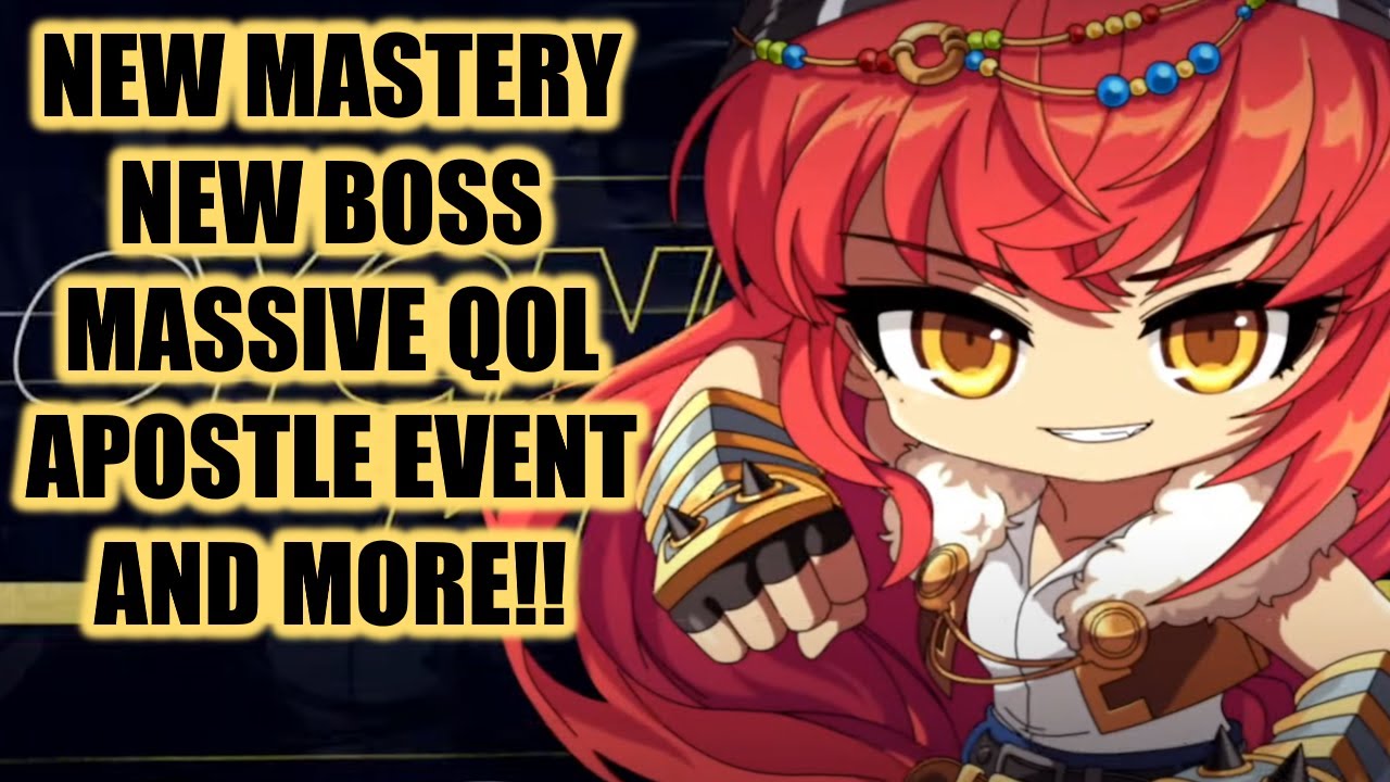 MapleStory NEXT!!! Brand new KOREA PATCH CRAZY QOL BUFFS AND MORE!!