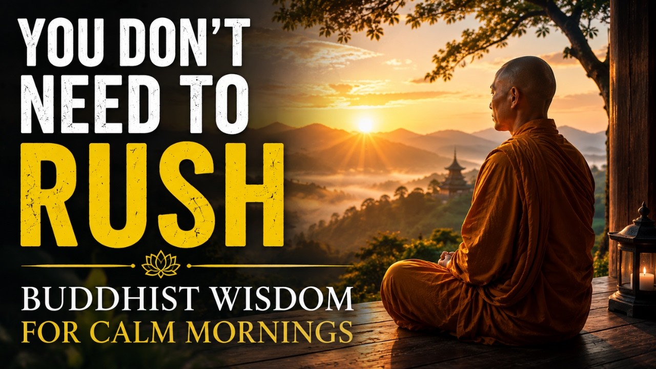 🌿You Don’t Need to Rush — Buddhist Wisdom for Calm Mornings  🌿